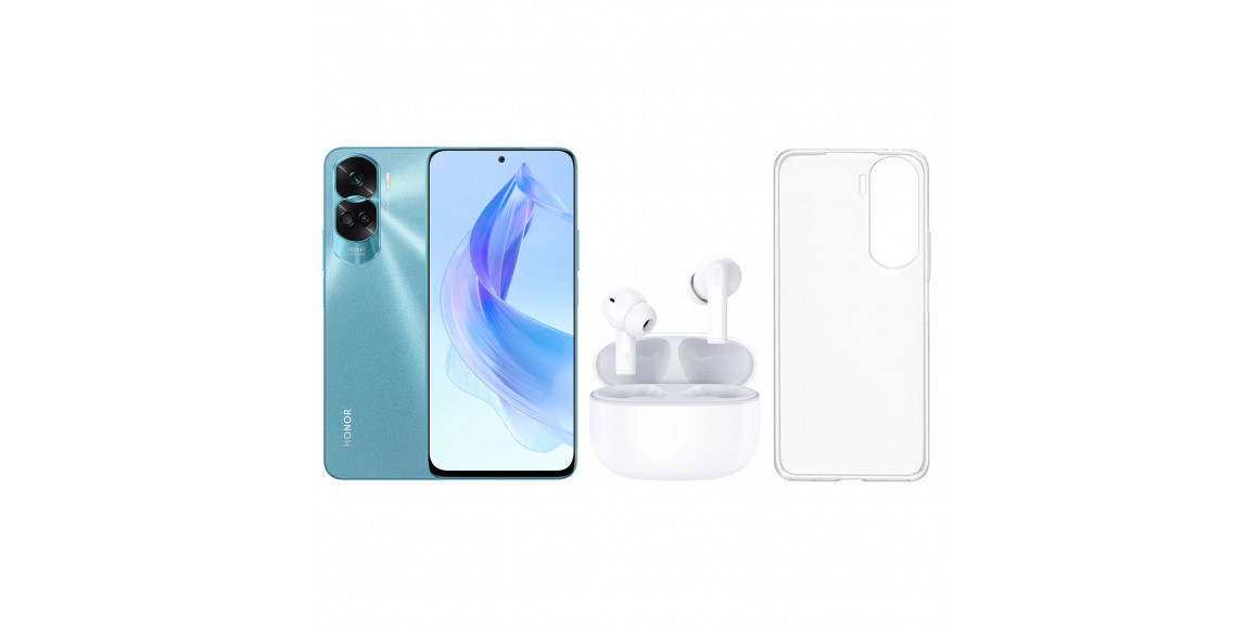 Смартфон HONOR 90 LITE CRT-NX1 8GB 256GB (Cyan Lake)+90 Lite TPU Case+Earbuds X7Lite 