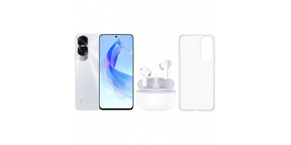 Смартфон HONOR 90 LITE CRT-NX1 8GB 256GB (Titanium Silver)+90 Lite TPU Case+Earbuds X7Lite 