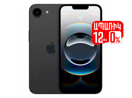 Smart phone APPLE iPhone 16e 128GB (Black) (A3409) (MD1Q4HX/A)
