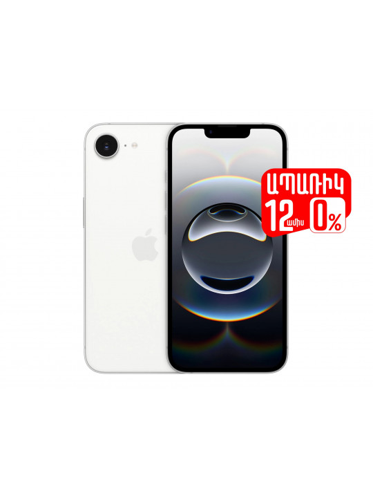 Smart phone APPLE iPhone 16e 128GB (White) (A3409) (MD1R4HX/A)