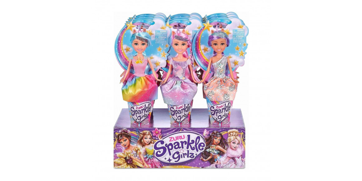 Girl toy ZURU 10092 SPARKLE GIRLZ. DOLLS 25CM. UNICORN PRINCESS CONE 