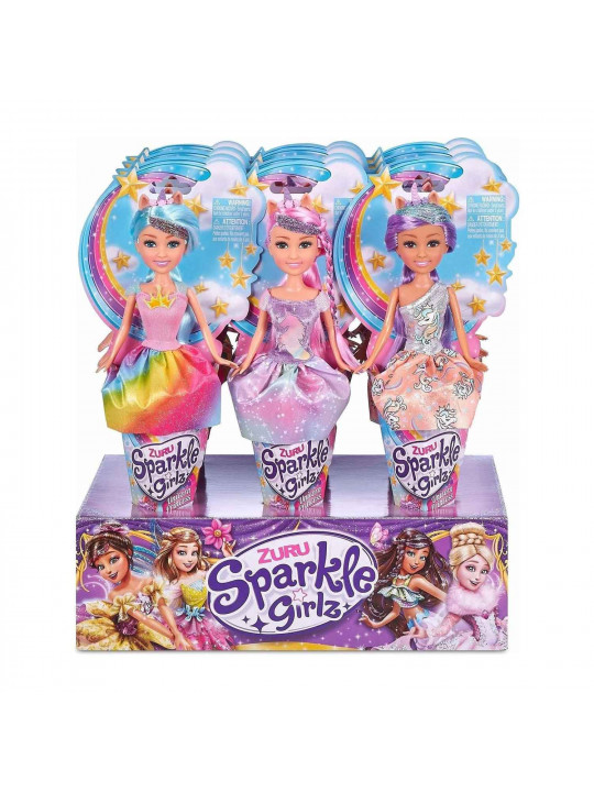 Աղջկա խաղալիք ZURU 10092 SPARKLE GIRLZ. DOLLS 25CM. UNICORN PRINCESS CONE 