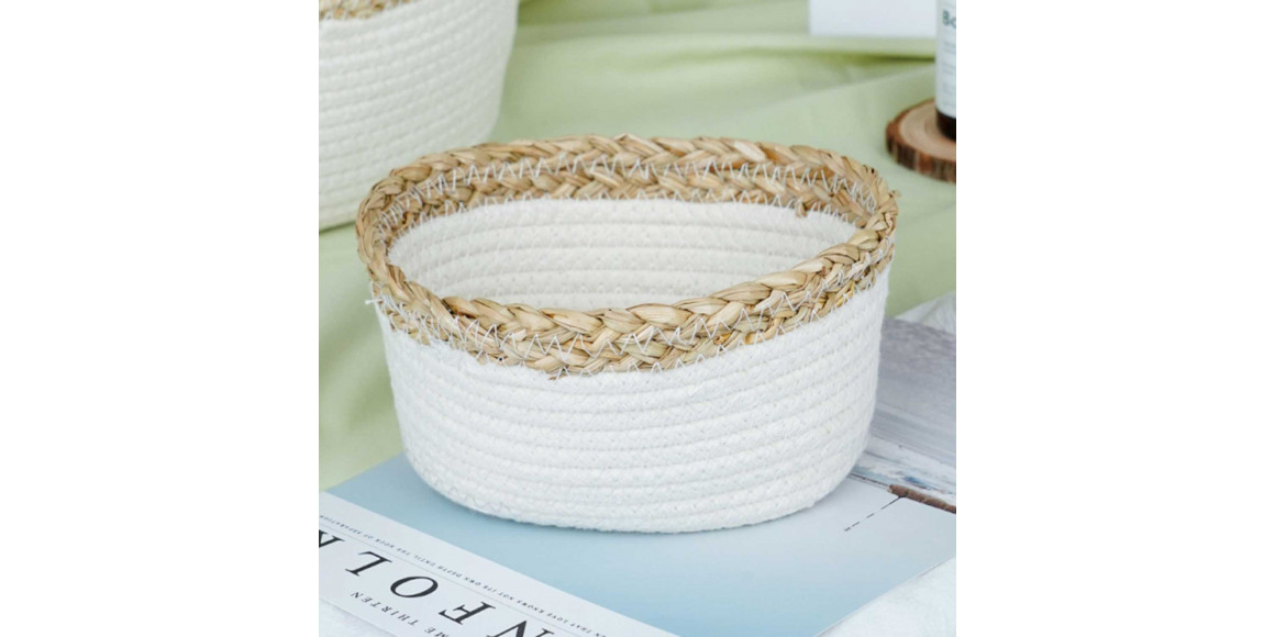Storage box XIMI 6942156283583 STRAW BRAID OVAL (283583)