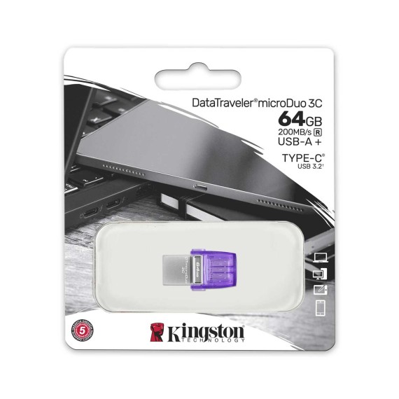 Флеш накопители KINGSTON DataTraveler microDuo 3C 64GB (DTDUO3CG3/64)