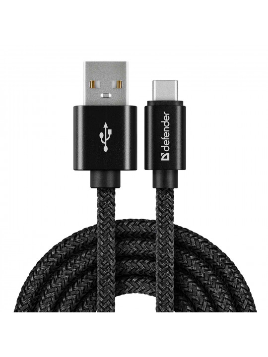 Cable DEFENDER USB09-03T PRO 1M (BK) 