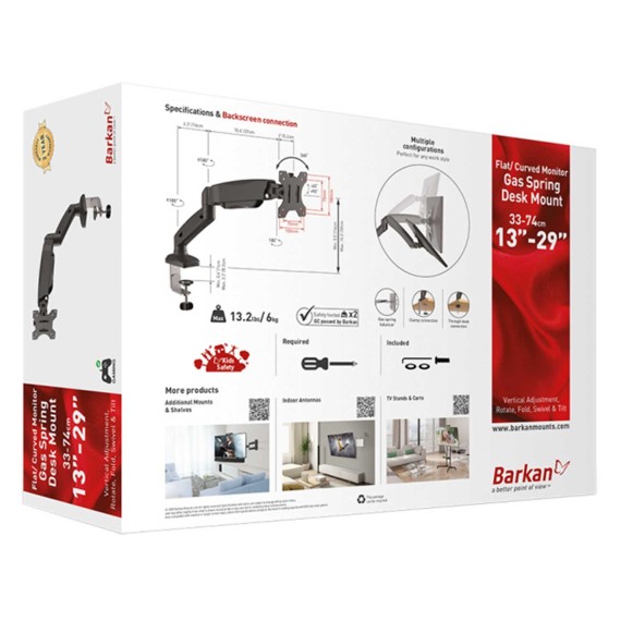 Кронштейны для tv BARKAN M121P.B 