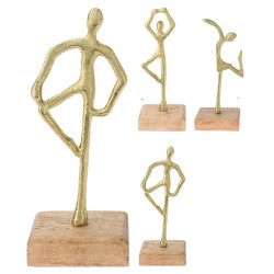Decorate objects KOOPMAN STATUE 21CM 3ASS GOLD (130639) (A68120530)