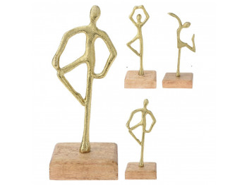 Decorate objects KOOPMAN STATUE 21CM 3ASS GOLD (130639) (A68120530)