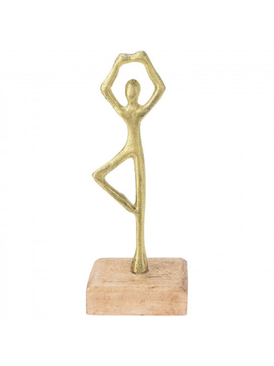 Decorate objects KOOPMAN STATUE 21CM 3ASS GOLD (130639) (A68120530)