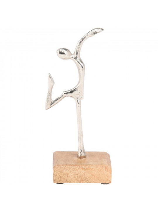 Decorate objects KOOPMAN STATUE 21CM 3ASS SILVER (049733) (A68120540)