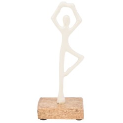 Decorate objects KOOPMAN STATUE 21CM 3ASS WHITE (130851) (A68120550)