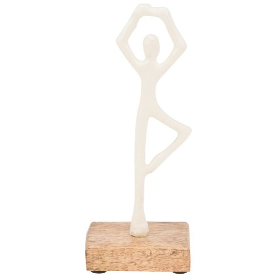 Decorate objects KOOPMAN STATUE 21CM 3ASS WHITE (130851) (A68120550)