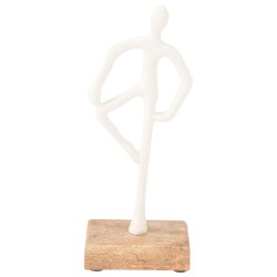 Decorate objects KOOPMAN STATUE 21CM 3ASS WHITE (130851) (A68120550)