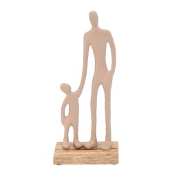 Decorate objects KOOPMAN STATUE MAN AND CHILD 24CM (132299) (A68120600)