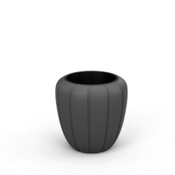Flower pot LAMELA LA896-82 DONICA MEDIUM GAJA 400 ANTHRACITE 