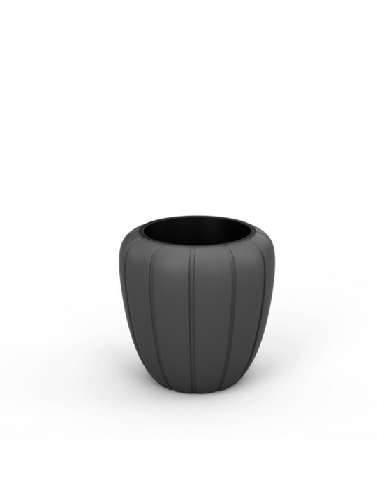 Flower pot LAMELA LA896-82 DONICA MEDIUM GAJA 400 ANTHRACITE 