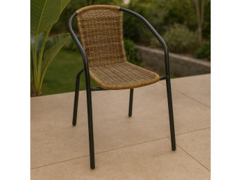 Այգու աթոռ KOOPMAN CHAIR STACKABLE RATTAN BROWN (X58000050)