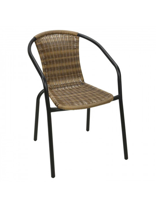 Садовый стул KOOPMAN CHAIR STACKABLE RATTAN BROWN (X58000050)