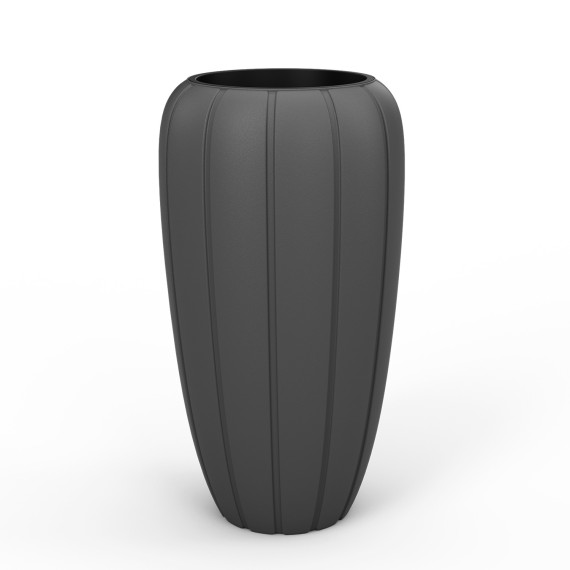 Flower pot LAMELA LA897-82 DONICA BIG GAJA 400 ANTHRACITE 