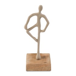 Decorate objects KOOPMAN STATUE 21CM 3ASS TAUPE (F7) (131018) (A68120560)