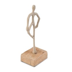 Decorate objects KOOPMAN STATUE 21CM 3ASS TAUPE (F7) (131018) (A68120560)