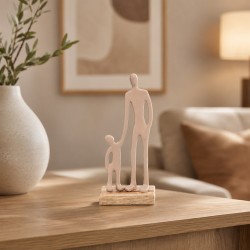 Decorative objects KOOPMAN STATUE MAN AND CHILD 24CM (132299) (A68120600)