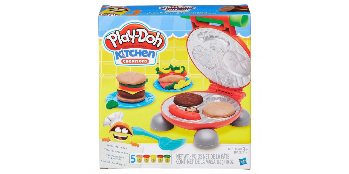 Пластилин / кинетический песок HASBRO B5521 PD BURGER BARBECUE 