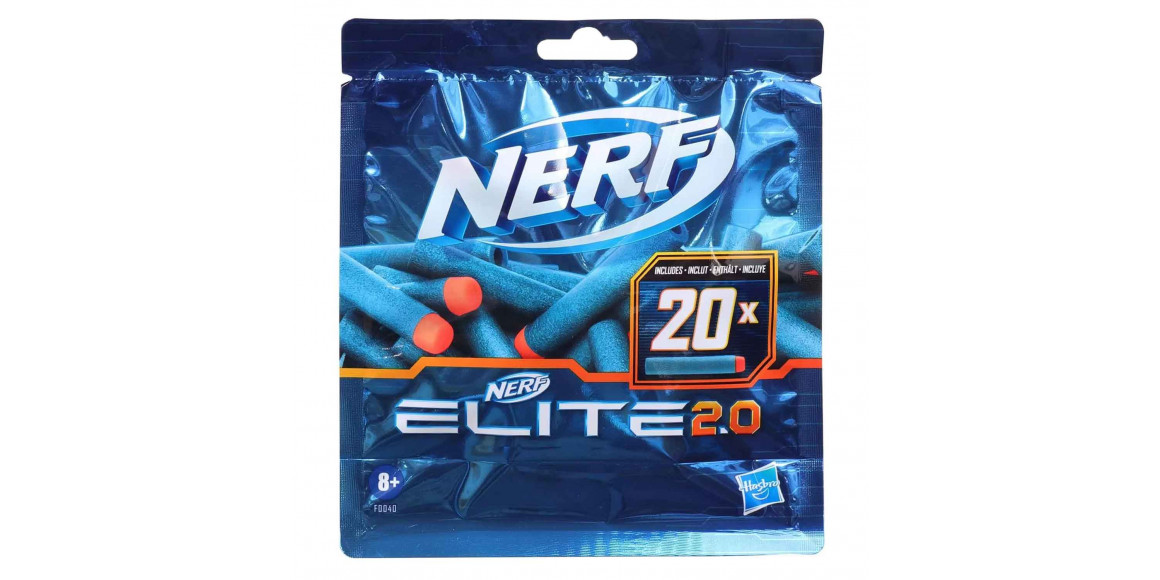 Оружие HASBRO F0040 NERF ELITE 2.0 20-DART REFILL PACK 