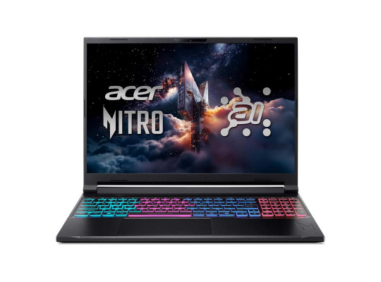 Ноутбук ACER Nitro V16S AI ANV16S-61-R3PS (Ryzen AI 5 340) 16 180Hz 16GB 1TB RTX5060-8GB (Obsidian Black) (NH.QXRER.001)