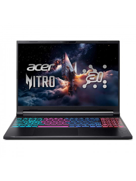 Նոթբուք ACER Nitro V16S AI ANV16S-61-R3PS (Ryzen AI 5 340) 16 180Hz 16GB 1TB RTX5060-8GB (Obsidian Black) (NH.QXRER.001)