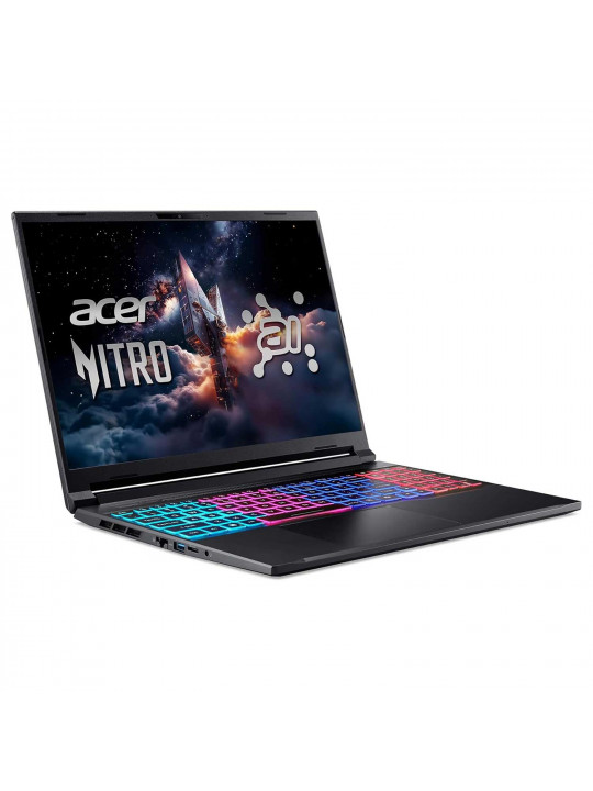 Նոթբուք ACER Nitro V16S AI ANV16S-61-R3PS (Ryzen AI 5 340) 16 180Hz 16GB 1TB RTX5060-8GB (Obsidian Black) (NH.QXRER.001)