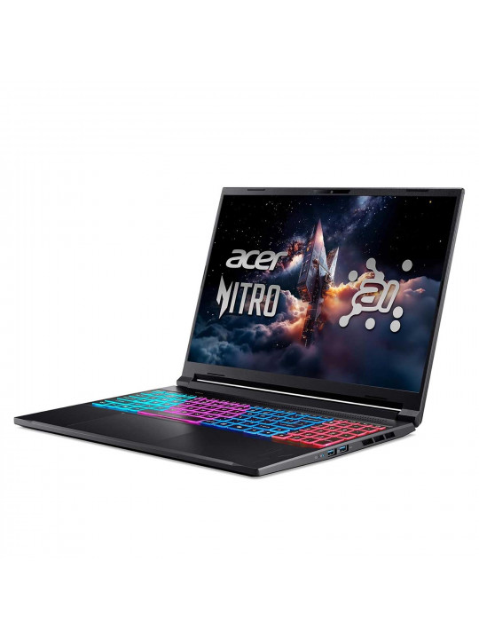 Նոթբուք ACER Nitro V16S AI ANV16S-61-R3PS (Ryzen AI 5 340) 16 180Hz 16GB 1TB RTX5060-8GB (Obsidian Black) (NH.QXRER.001)