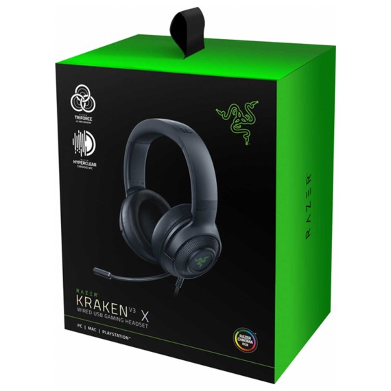 Headphone RAZER Kraken V3 X USB (Black) (RZ04-03750300-R3M1)