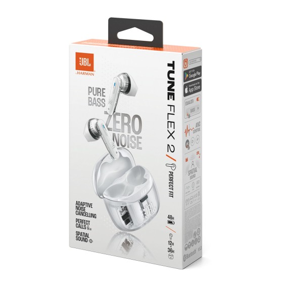 Tws наушник JBL Tune Flex 2 Ghost (WH) 