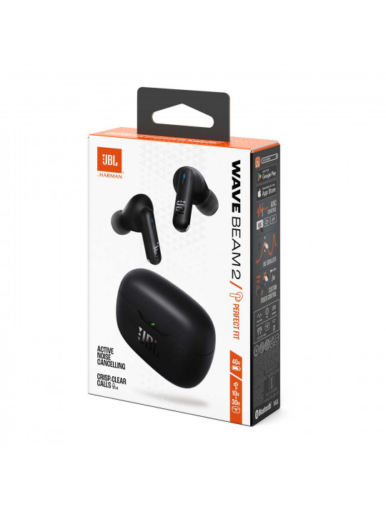 Tws ականջակալ JBL Wave Beam 2 (Black) 