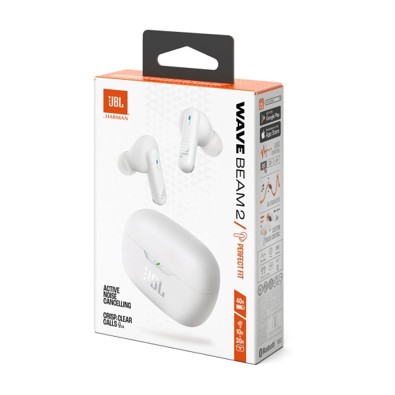 Tws ականջակալ JBL Wave Beam 2 (White) 