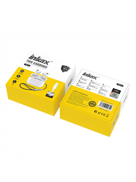 Tws ականջակալ INKAX T05-U (White) 