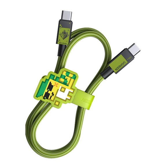Cable UGREEN L512 Type-C  to Type-C 1M Genshin Inpact (Green) (45063GI)