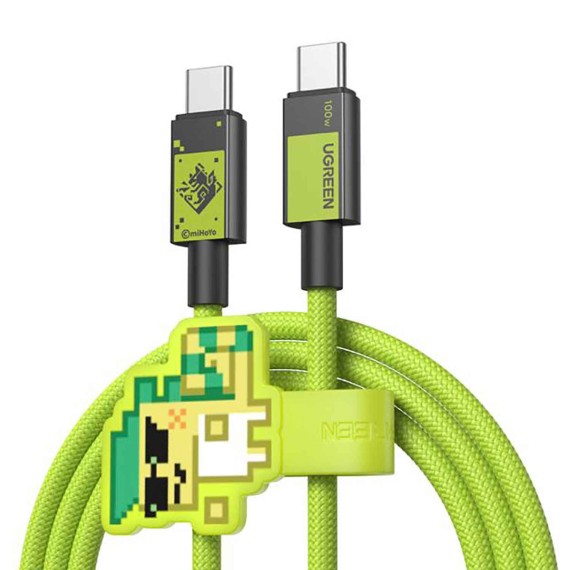 Cable UGREEN L512 Type-C  to Type-C 1M Genshin Inpact (Green) (45063GI)