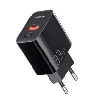 Հոսանքի ադապտոր MCDODO 33W 1C + 1A Digital Display Fast Charger (Black) (CH-0921)
