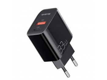Հոսանքի ադապտոր MCDODO 33W 1C + 1A Digital Display Fast Charger (Black) (CH-0921)