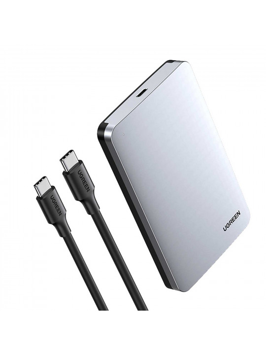 Чехол для жесткого диска UGREEN CM300 2.5 Type-C 6Gbps (Grey) (70499)