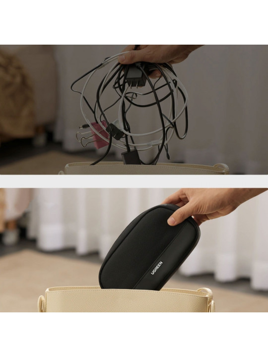 Կոշտ սկավառակի պայուսակ UGREEN LP930 Travel Organizer (Black) (65556)