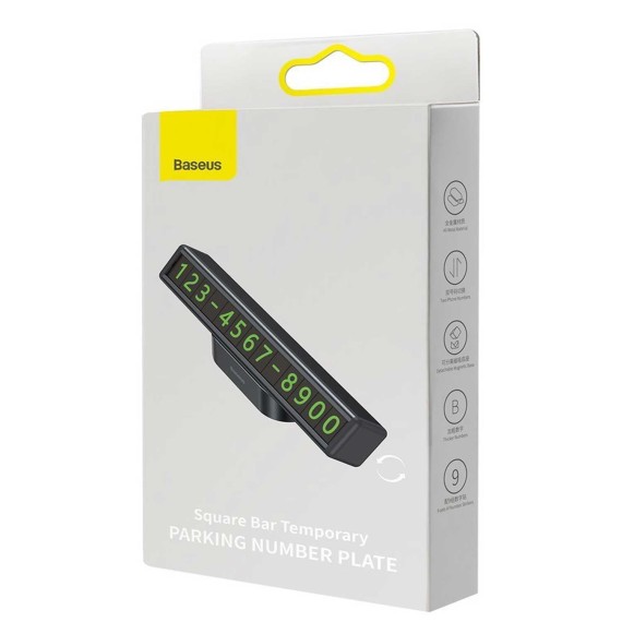 Автомобильные держатели BASEUS Plate Black Number Card (Grey) (CNFT000001)