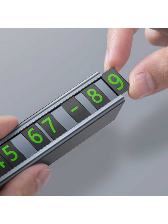 Автомобильные держатели BASEUS Plate Black Number Card (Grey) (CNFT000001)