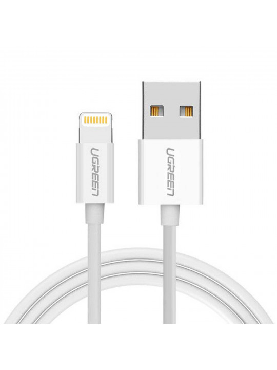 Մալուխ UGREEN USB-A TO LIGHTNING 1.5M (WHITE) (80315)