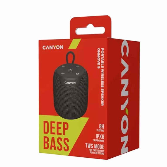 Bluetooth динамик CANYON OnMove 9 (Black) (CNE-CBTSP9)
