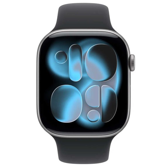 Smart watch APPLE Watch Series 11 GPS 42mm Space Grey Aluminium Case with Black Sport Band (A3331) (MEQW4RK/A)