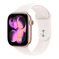 Smart watch APPLE Watch Series 11 GPS 42mm Rose Gold Aluminium Case with Light Blush Sport Band (A3331) (MEU04ET/A)