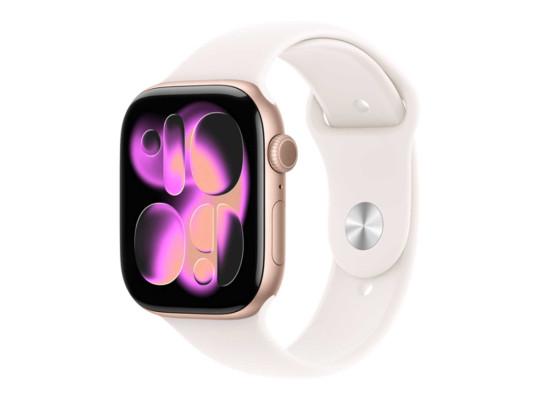 Smart watch APPLE Watch Series 11 GPS 42mm Rose Gold Aluminium Case with Light Blush Sport Band (A3331) (MEU04ET/A)